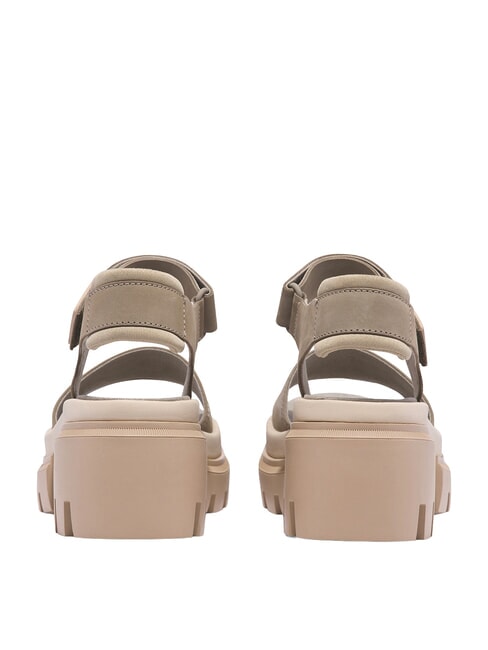 EVERLEIGH sandalias de cuero nubuck color topo claro - Zapatos Mujer