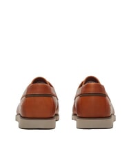 TIMBERLAND GRAFTON BAY Zapatos de vela de cuero grano completo de color naranja oscuro - Zapatos Hombre - 3