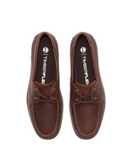 TIMBERLAND GRAFTON BAY Zapatos de vela de cuero grano completo marr&oacute;n medio - Zapatos Hombre - 4