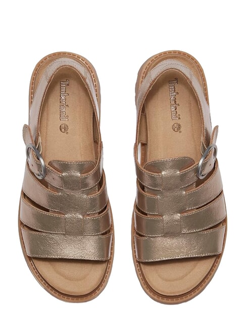 CLAIREMONT WAY sandalias de cuero amarillo joven - Zapatos Mujer