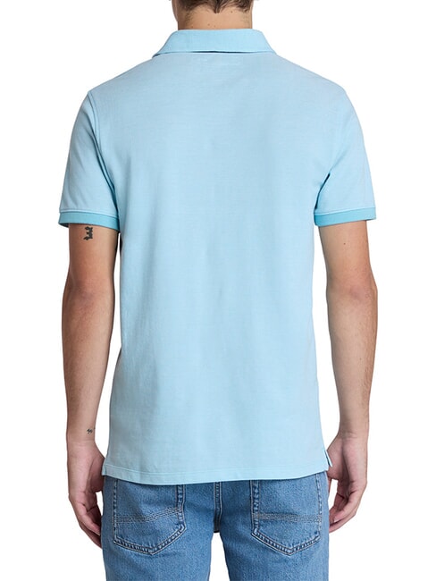 BABOOSIC Camisa polo de algod&oacute;n caba&ntilde;a azul - camisa polo