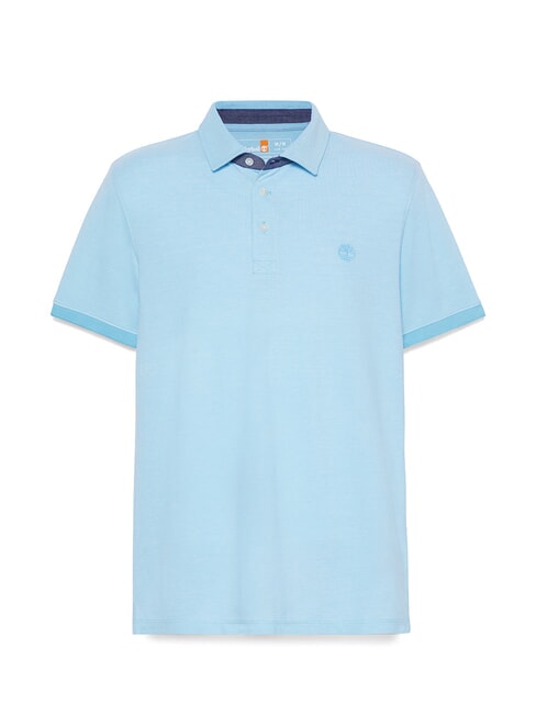 BABOOSIC Camisa polo de algod&oacute;n caba&ntilde;a azul - camisa polo