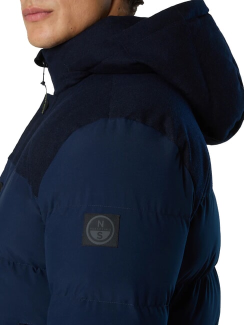 NORTH TECH Chaqueta con capucha Azul marino - Chaquetas de plumas para hombre