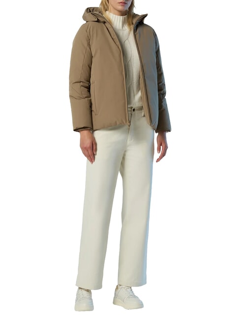 OCEAN OUTDOOR Chaqueta con capucha roca marr&oacute;n - Chaquetas de mujer