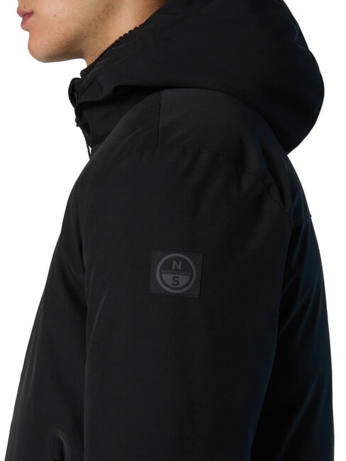 NORTH TECH Chaqueta con capucha negro - Chaquetas de hombre