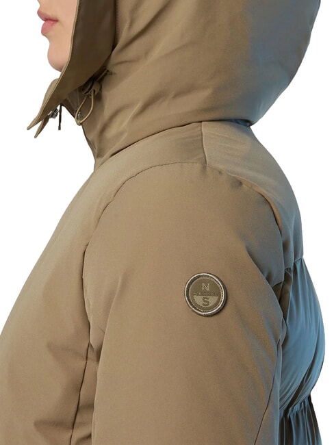 OCEAN OUTDOOR Chaqueta con capucha roca marr&oacute;n - Chaquetas de mujer