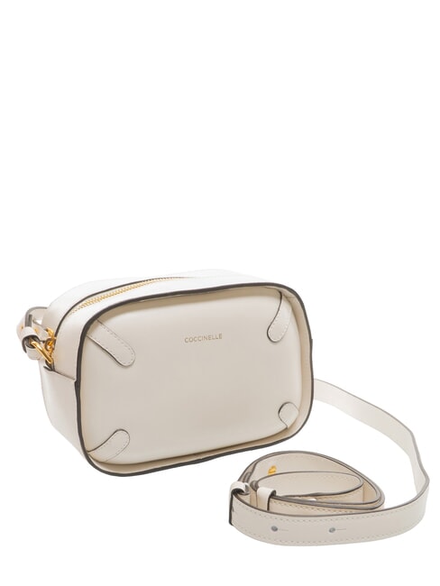 MALETA CALF Mini bolso bandolera, en piel. blanco - Bolsos Mujer