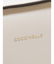 COCCINELLE MALETA CALF Mini bolso bandolera, en piel. blanco - Bolsos Mujer - 3