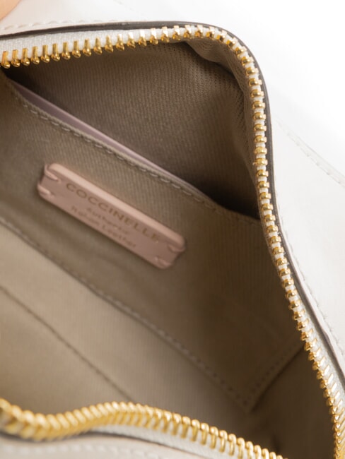 MALETA CALF Mini bolso bandolera, en piel. blanco - Bolsos Mujer