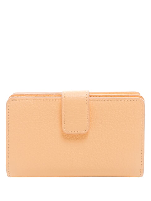 METALLIC SOFT Cartera en piel texturizada amanecer - Carteras Mujer