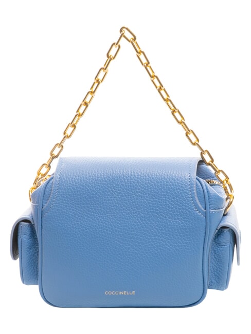 CAMPUS  Mini bolso de hombro, en piel azul - Bolsos Mujer