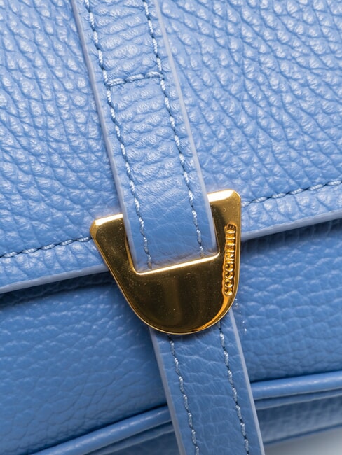 CAMPUS  Mini bolso de hombro, en piel azul - Bolsos Mujer