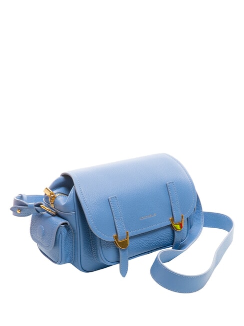 CAMPUS Mini bolso bandolera, en piel. azul - Bolsos Mujer