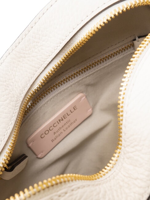 BEAT SOFT Mini bolso de piel en forma de coraz&oacute;n blanco - Bolsos Mujer