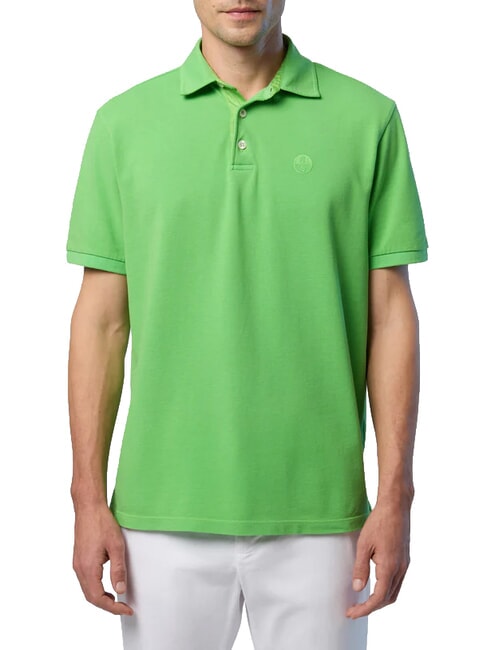 CORE Polo con logo bordado verde verano - camisa polo