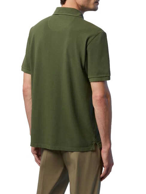 CORE Polo con logo bordado verde oscuro - camisa polo