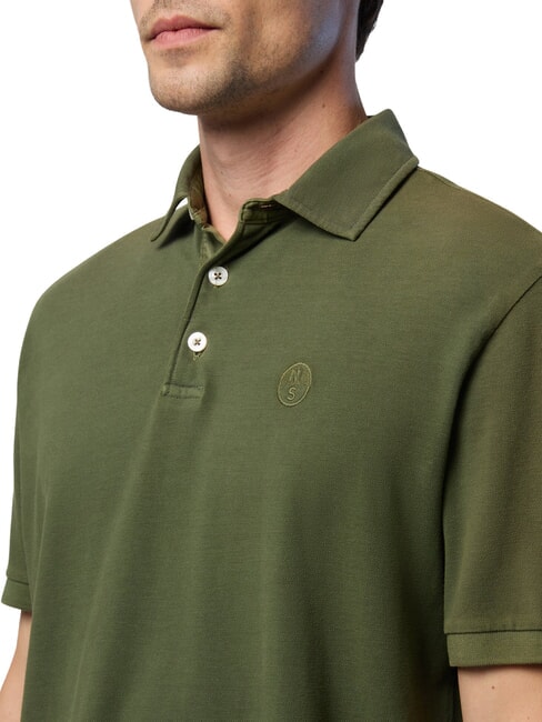 CORE Polo con logo bordado verde oscuro - camisa polo