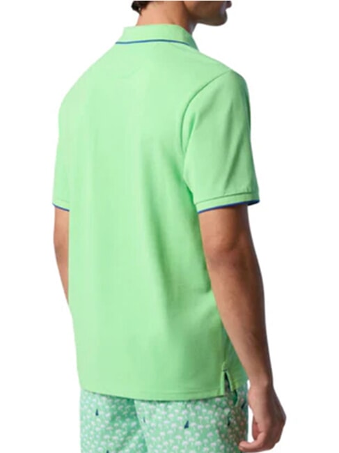 COLLAR STRIPED Polo de manga corta de algod&oacute;n verde verano - camisa polo