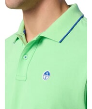 NORTH SAILS COLLAR STRIPED Polo de manga corta de algod&oacute;n verde verano - camisa polo - 5