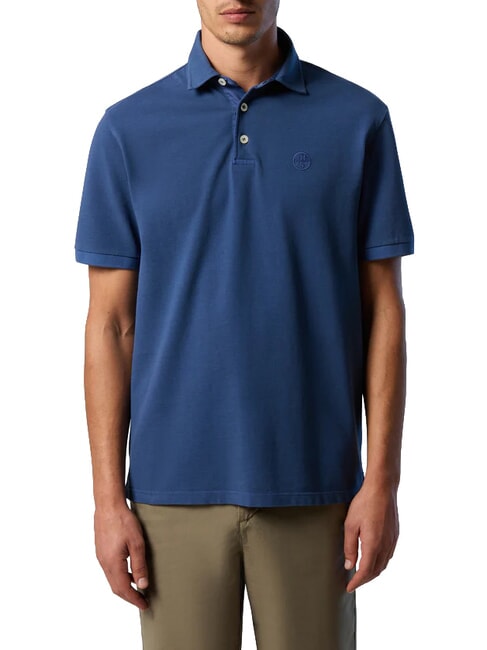 CORE Polo con logo bordado Denim oscuro - camisa polo