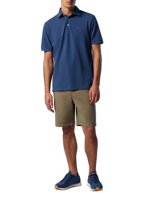 CORE Polo con logo bordado Denim oscuro - camisa polo