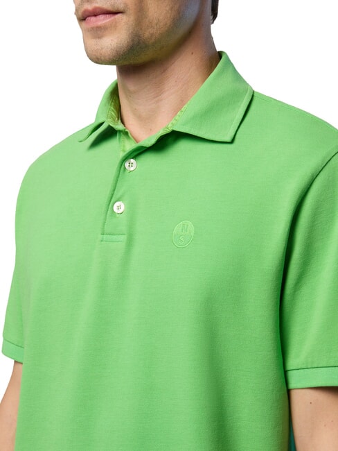 CORE Polo con logo bordado verde verano - camisa polo