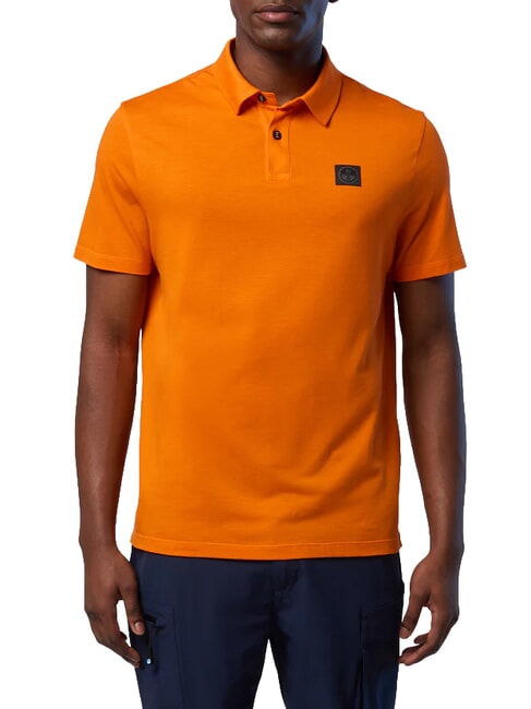 NORTH TECH Polo de manga corta papaya naranja - camisa polo