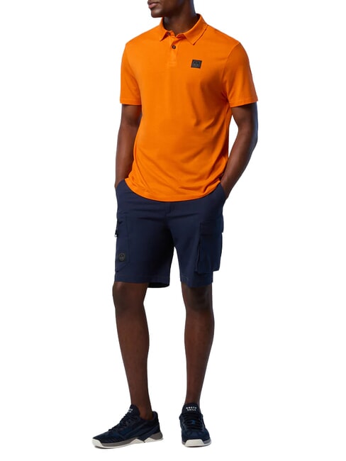 NORTH TECH Polo de manga corta papaya naranja - camisa polo