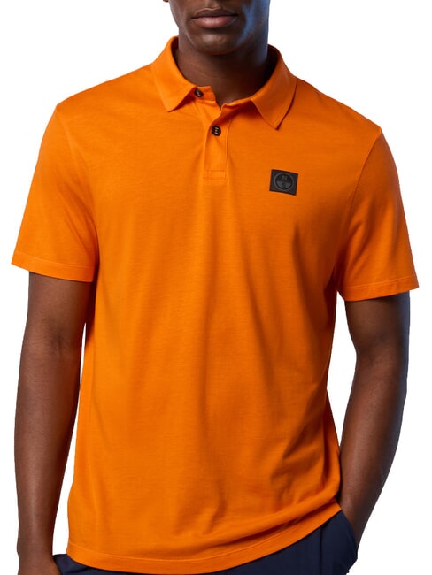 NORTH TECH Polo de manga corta papaya naranja - camisa polo