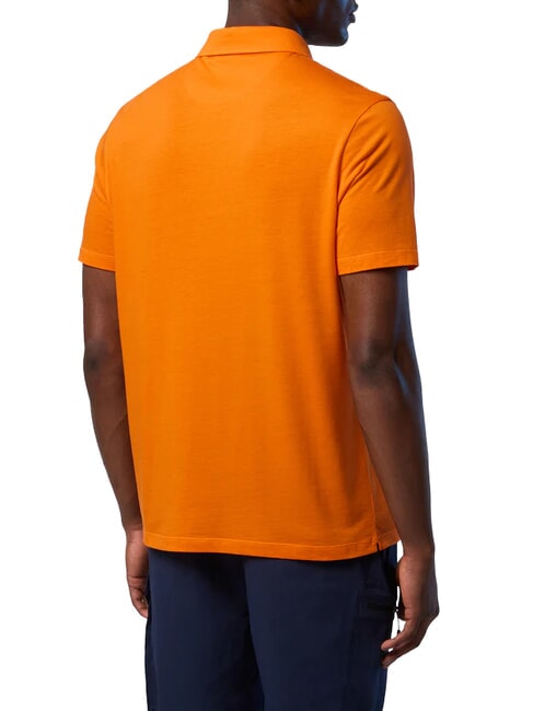 NORTH TECH Polo de manga corta papaya naranja - camisa polo
