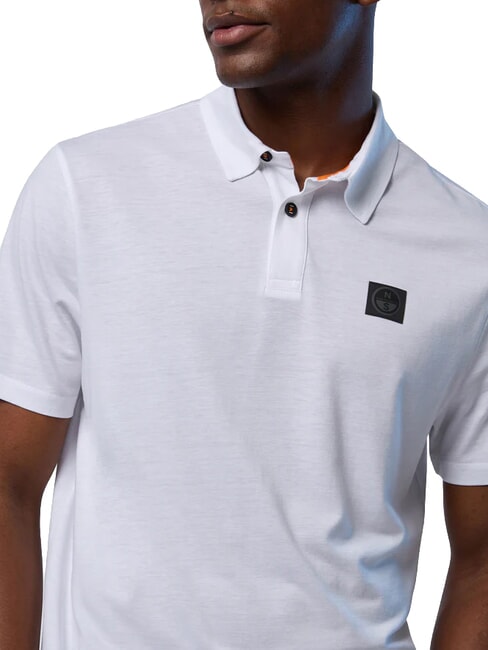 NORTH TECH Polo de manga corta blanco - camisa polo