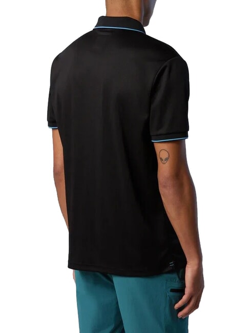 NORTH TECH Polo casual de manga corta negro - camisa polo