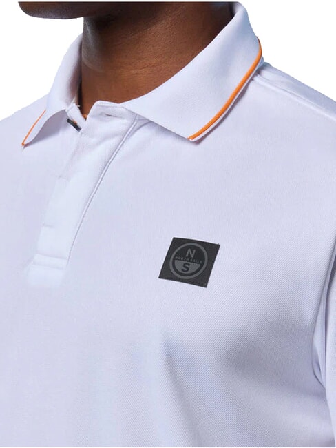 NORTH TECH Polo casual de manga corta blanco - camisa polo