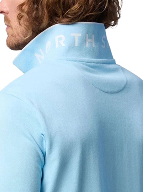 COLLAR STRIPED Polo de manga corta de algod&oacute;n azul suave - camisa polo