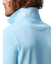 NORTH SAILS COLLAR STRIPED Polo de manga corta de algod&oacute;n azul suave - camisa polo - 3