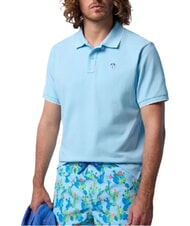 NORTH SAILS COLLAR STRIPED Polo de manga corta de algod&oacute;n azul suave - camisa polo - 2