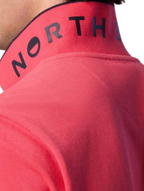 COLLAR STRIPED Polo de manga corta de algod&oacute;n geranio - camisa polo