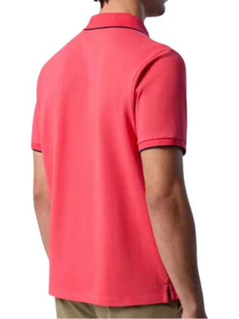 COLLAR STRIPED Polo de manga corta de algod&oacute;n geranio - camisa polo