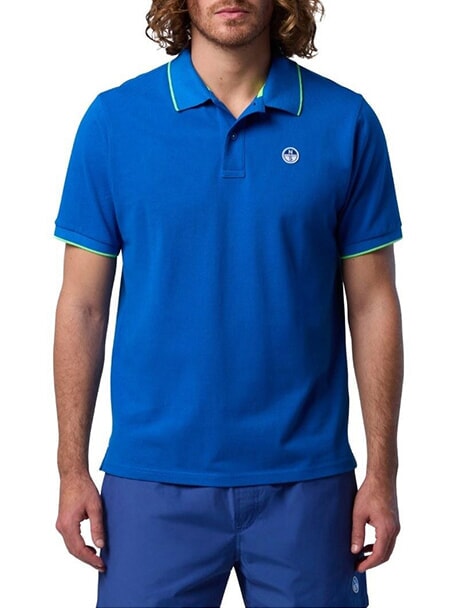 CORE Polo 100% algod&oacute;n playa azul - camisa polo