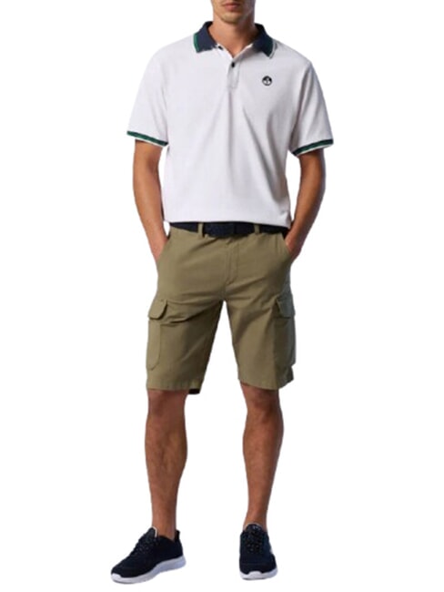 CORE Polo de algod&oacute;n de manga corta blanco - camisa polo