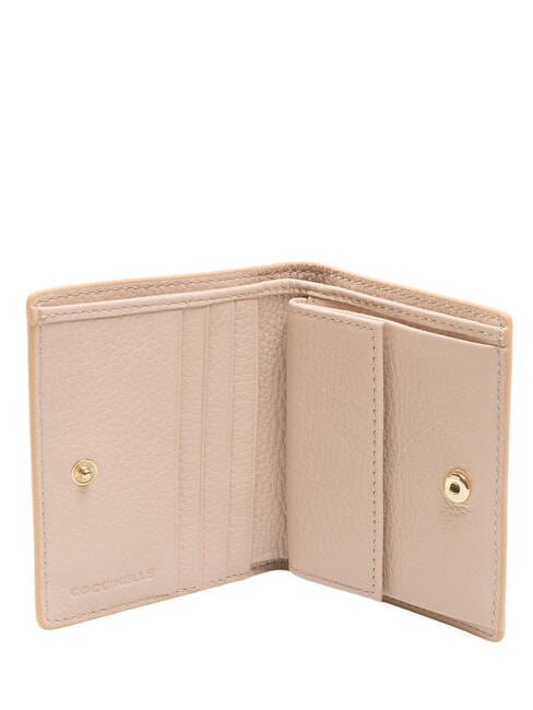 METALLIC SOFT  Cartera peque&ntilde;a de cuero rosetas - Carteras Mujer