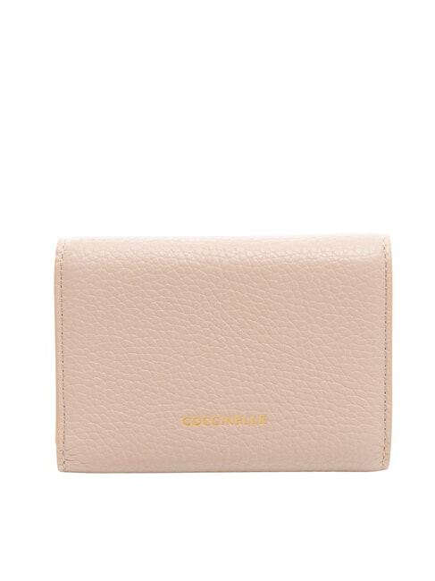 MAGIE Cartera mediana de piel martillada rosetas - Carteras Mujer