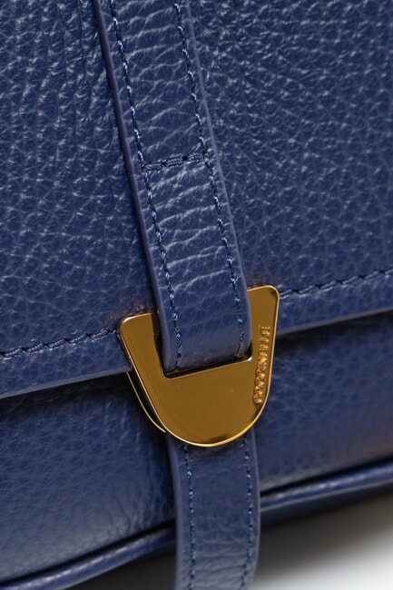 CAMPUS  Mini bolso de hombro, en piel azul real - Bolsos Mujer