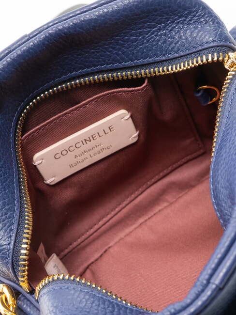 CAMPUS  Mini bolso de hombro, en piel azul real - Bolsos Mujer