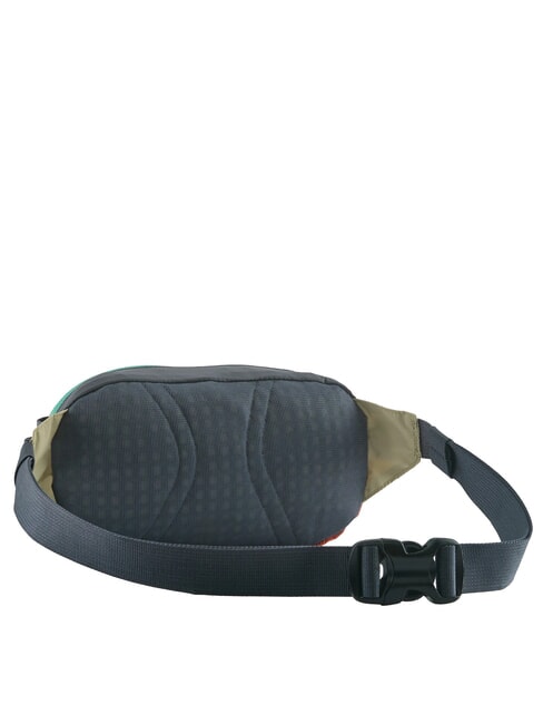 TERRAVIA MINI Peque&ntilde;a bolsa plegable patchwork: verde eucalipto - Ri&ntilde;oneras