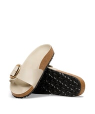 BIRKENSTOCK MADRID BIG BUCKLE sandalias de cuero ostra brillante - Zapatos Mujer - 4
