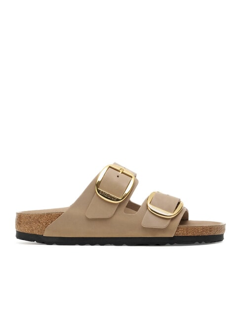 ARIZONA BIG BUCKLE Zapatilla de piel de 2 correas tabaco marr&oacute;n - Zapatos Mujer