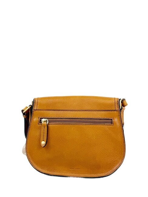 ISADORA Mini bolso de hombro, en piel Cognac / Oro - Bolsos Mujer