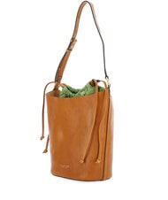 THE BRIDGE LUCE Bolso de cubo de cuero BROWN - Bolsos Mujer - 2