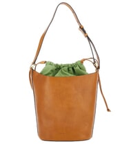THE BRIDGE LUCE Bolso de cubo de cuero BROWN - Bolsos Mujer - 3